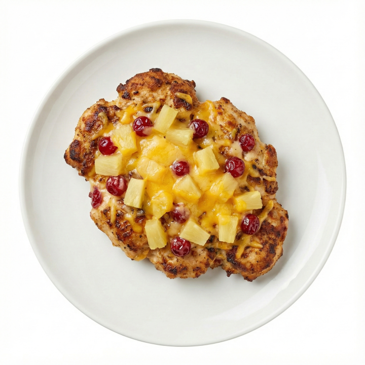 Kotlet drobiowy siekany (ananas–ser–żurawina).png